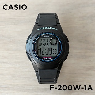 卡西欧手表CASIO 200W 复古百搭户外运动防水数显手表 经典