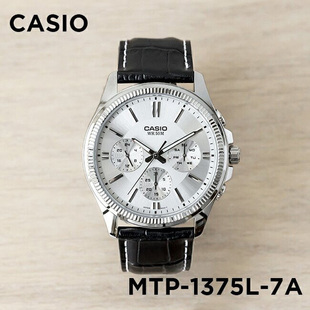 1375L MTP 卡西欧手表男 三眼防水时尚 CASIO 简约商务手表
