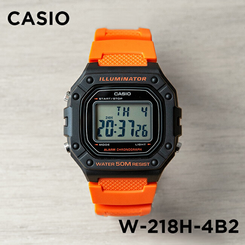 卡西欧手表CASIO W-218H-4B2 户外运动时尚腕表方块防水电子表 手表 日韩腕表 原图主图