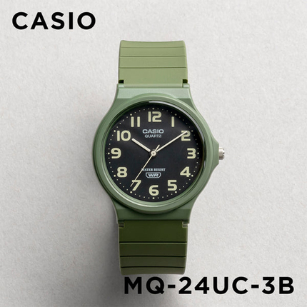 卡西欧CASIO MQ-24UC-3B 新款学生考试防水静间小黑表儿童手表