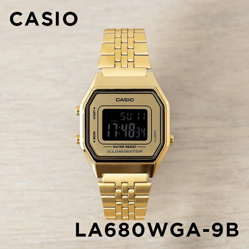 卡西欧手表女CASIO LA680WGA-9B 金属百搭小金表学生防水电子表 手表 日韩腕表 原图主图