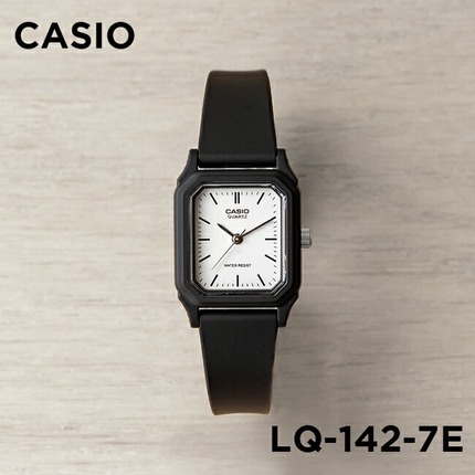 卡西欧手表女casio LQ-142-7E 小黑表学生考试简约小方块防水女表