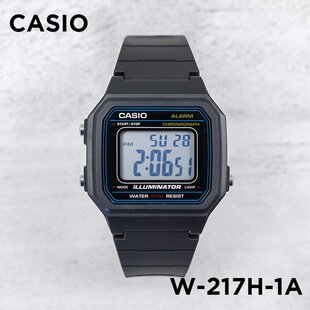 卡西欧手表CASIO 217H 简约复古小方表 户外运动电子表时尚