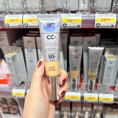 BC法国直邮 IT COSMETICS依科美 经典遮瑕款小银管CC霜粉底液32ml