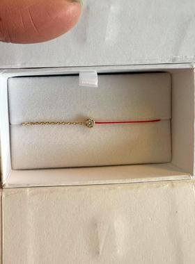 国内现货 redline 十分钻黄金红绳 编织款 碎钻 一分钻