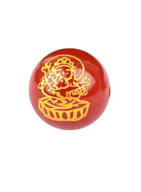 烫金五路财神手串白玛瑙