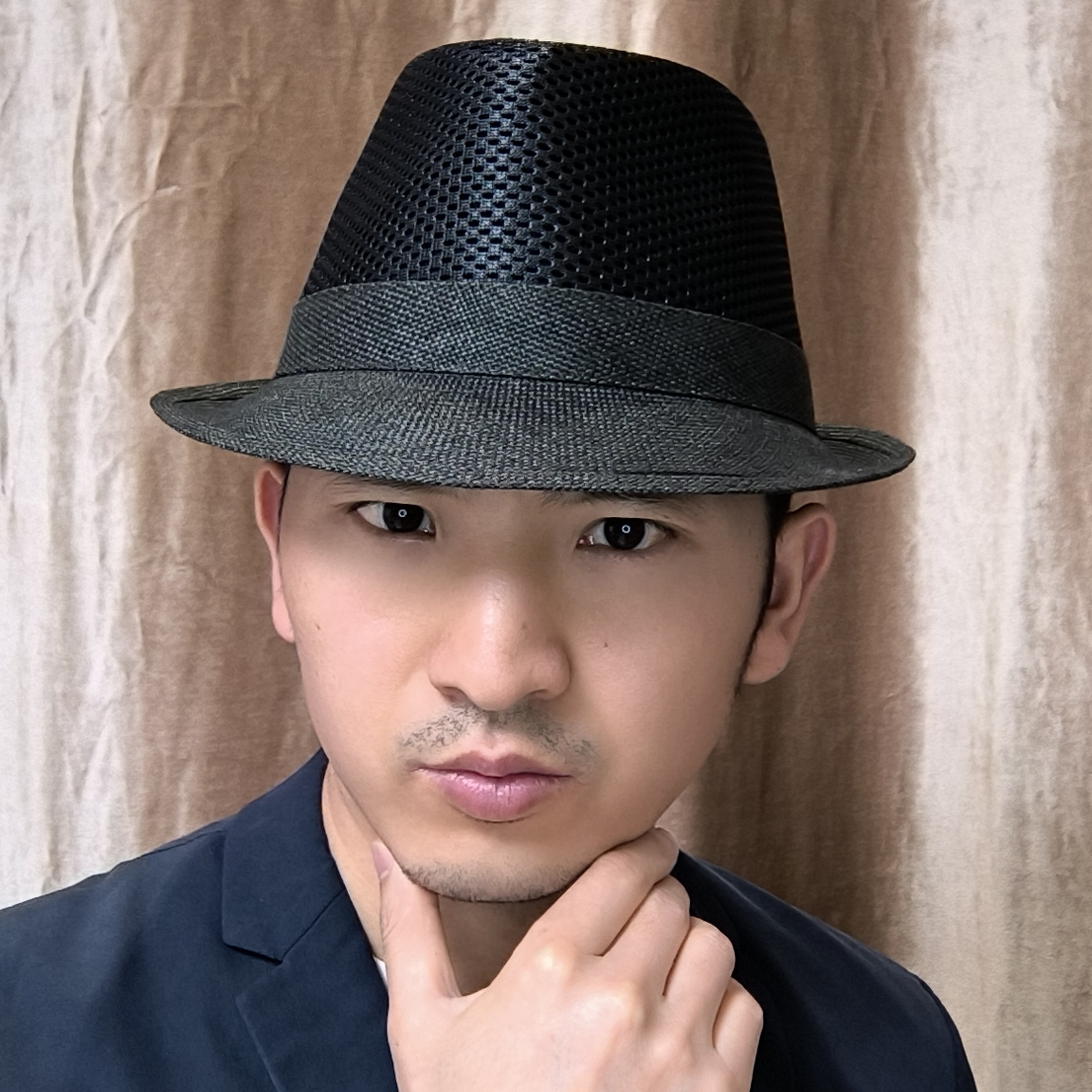 帽子男防晒帽亚麻礼帽春夏季凉帽透气草帽青年中老年太阳帽遮阳帽