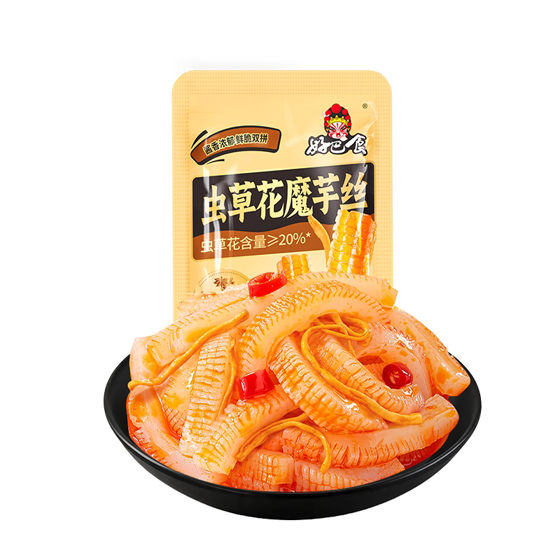 好巴食虫草花魔芋丝 四川酱卤味 1袋