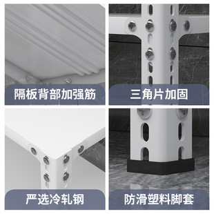 角钢货架家用置物架仓库货架阳台厨房收纳展示架多功能铁架子储物