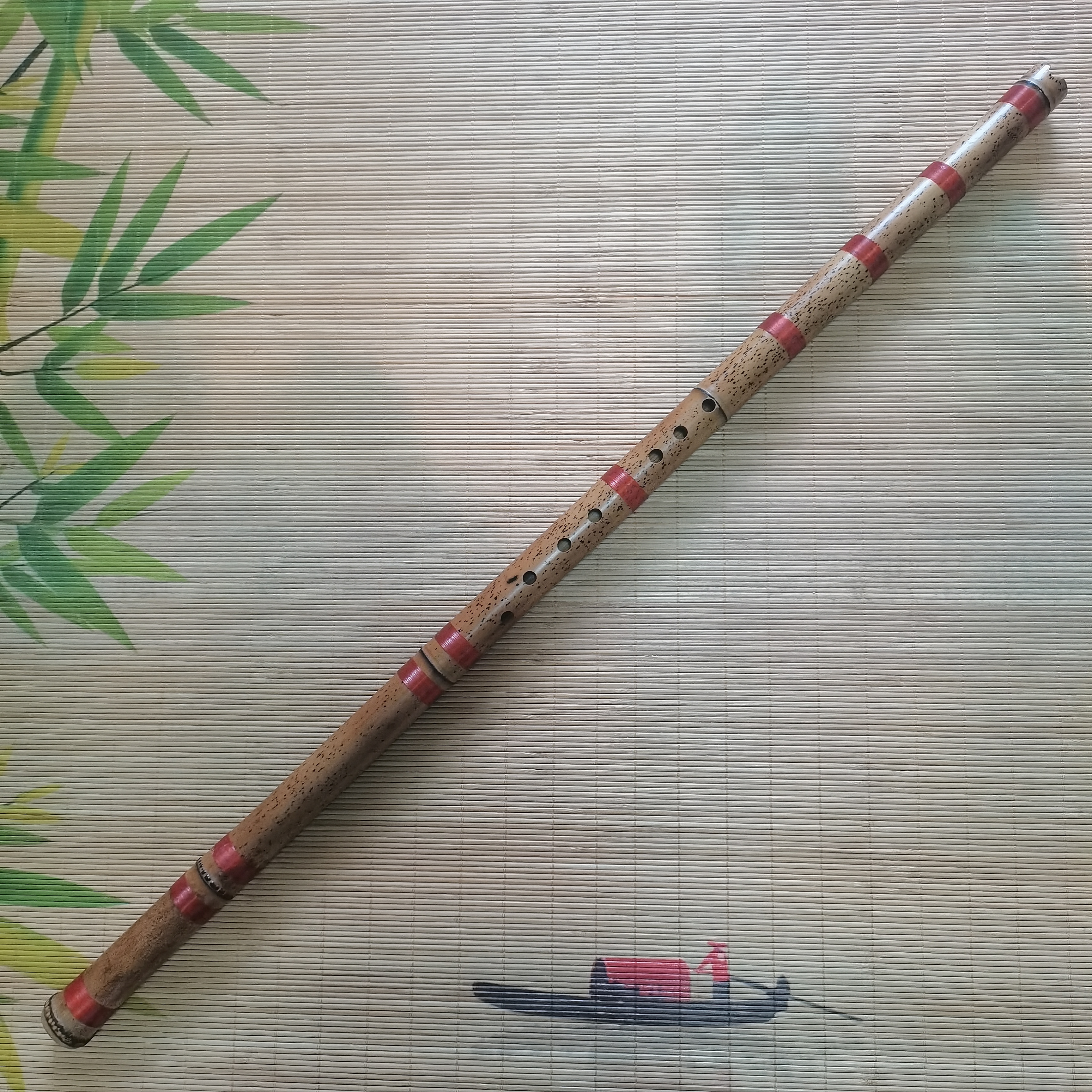 桂竹芝麻斑G调反手八孔箫手工精制高档专业级古风箫乐器一物一拍