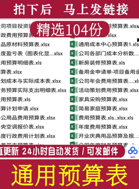 预算单表格ds工程造价报装修管理财务清单水电材料土建会计学习做