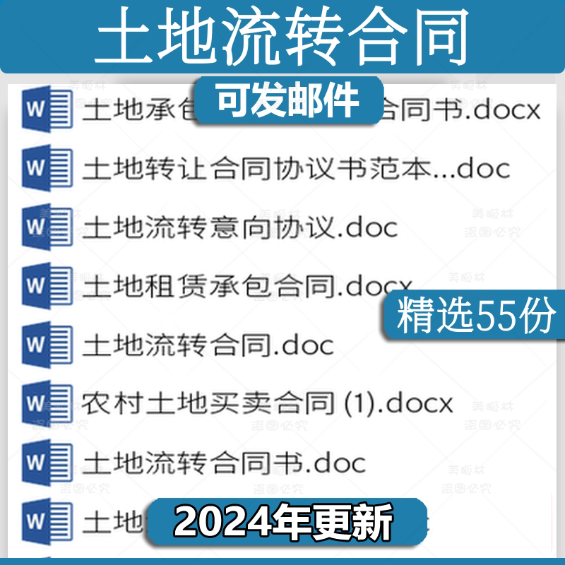新款土地流转合同协议书农村土地承包转让范本word电子版模板