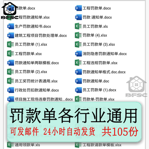 员工罚款单违规excel表格模板组长rs通知单工地工程项目公司企业