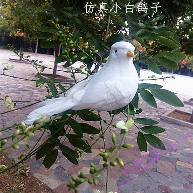 simulation dove Pigeons Decoration three-dimensional Feather Birds Model Binding Clamp Birds quality Pricein the Toy/Childs/Puzzle/Building block/Model , Simulation/Play house toys , Simulation/Animal dolls  category - from Buy2taobao.com to provide professional Taobao agent buy service