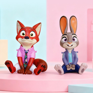 正版 疯狂动物城水杯吸管杯子尼克狐朱迪兔子警官电影周边爆米花桶