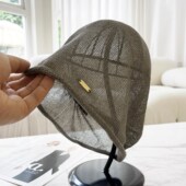 2026新款 宽松透气包头帽 日本原生麻堆堆帽女夏凉感大头套头帽薄款