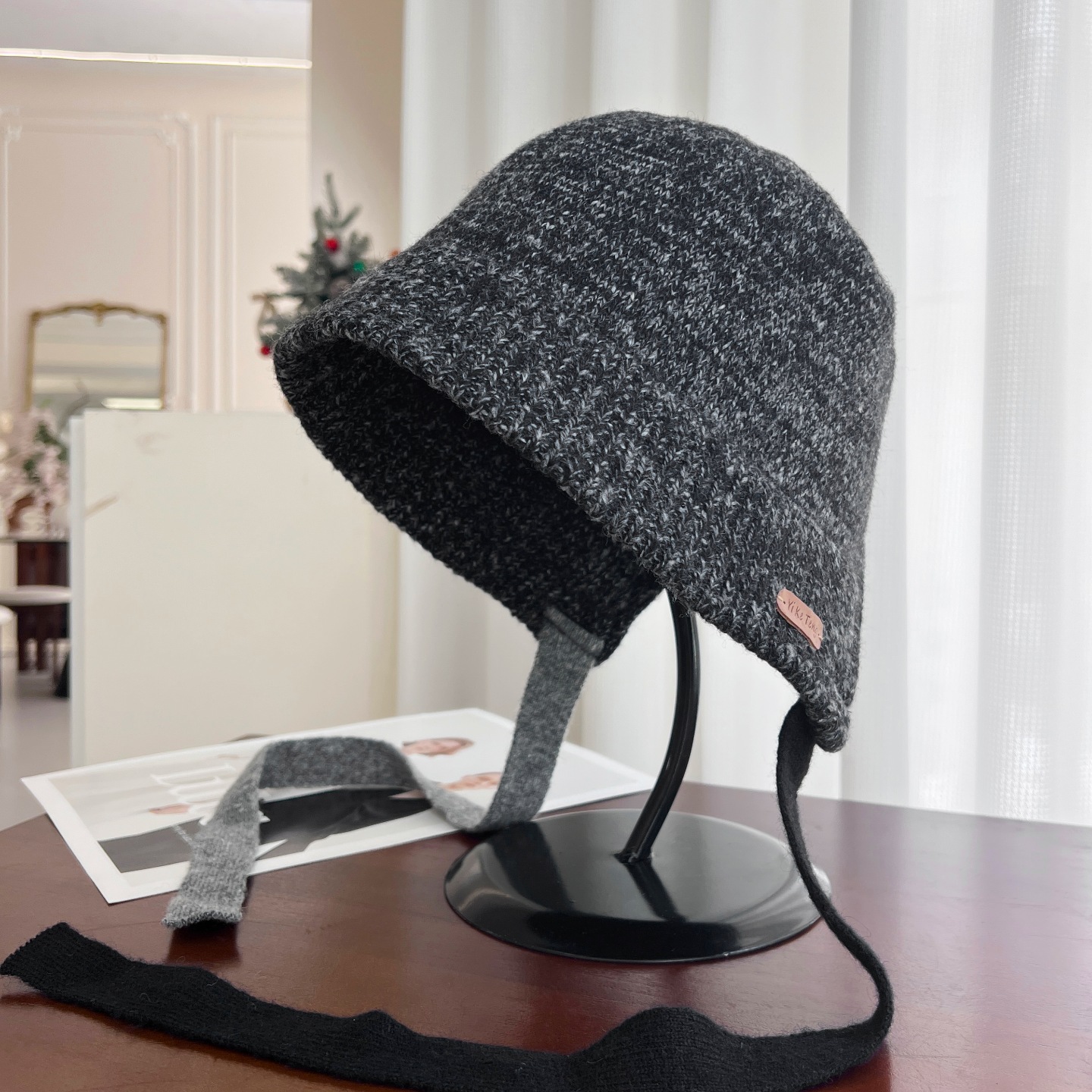 网红同款羊毛针织帽女时尚潮帽