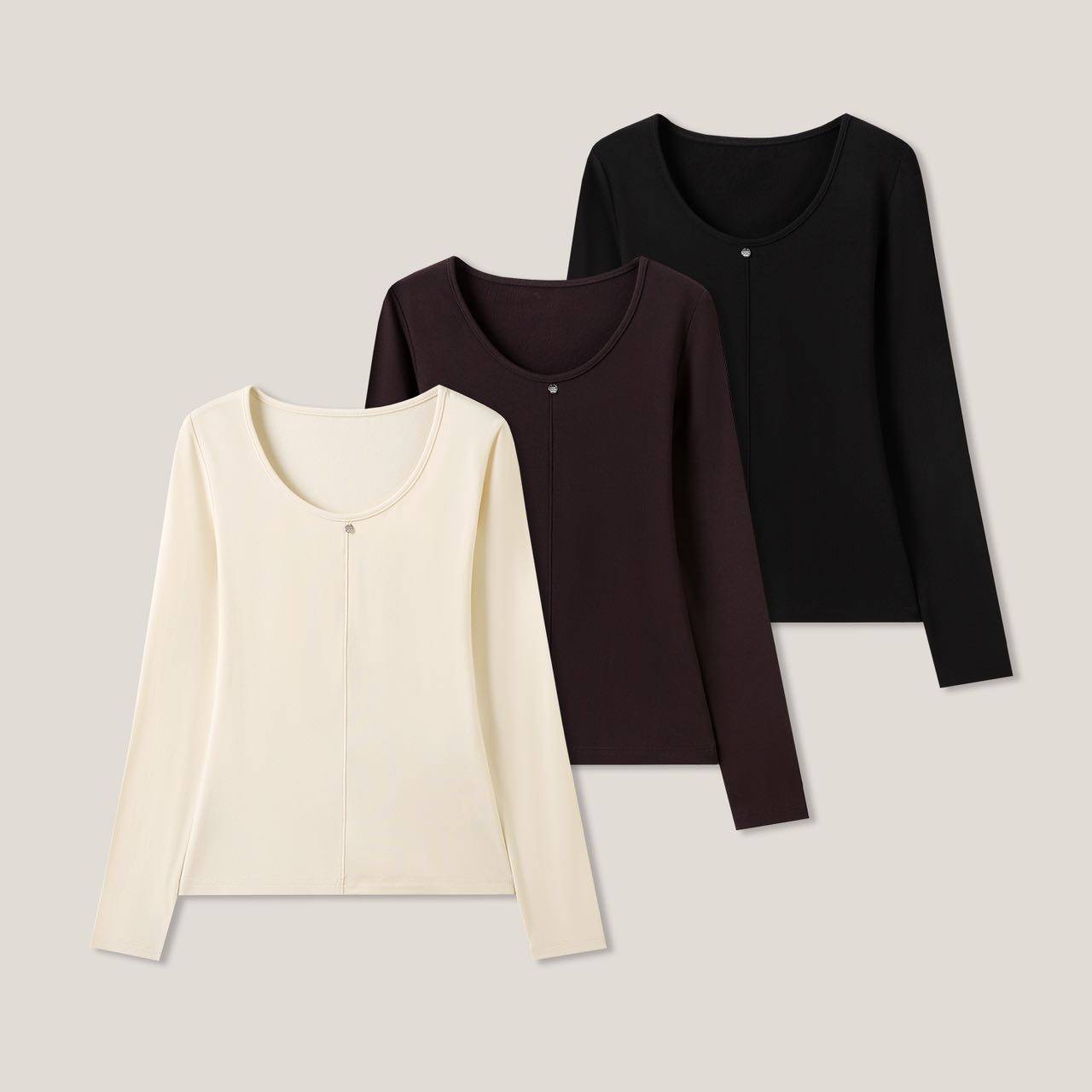 1-23H B  “必入软糯T”纯色羊毛长袖打底衫T恤ss26453,女装/女士精品,T恤,淘宝优惠券,粉丝福利购,淘宝优惠卷