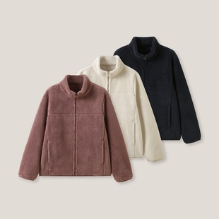 摇粒绒外套 12.23F 休闲百搭立领长袖 纯色拉链款 ss26515