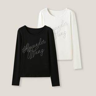 24H 打底长袖 韩系休闲螺纹修身 T恤SS26351 闪闪加分项