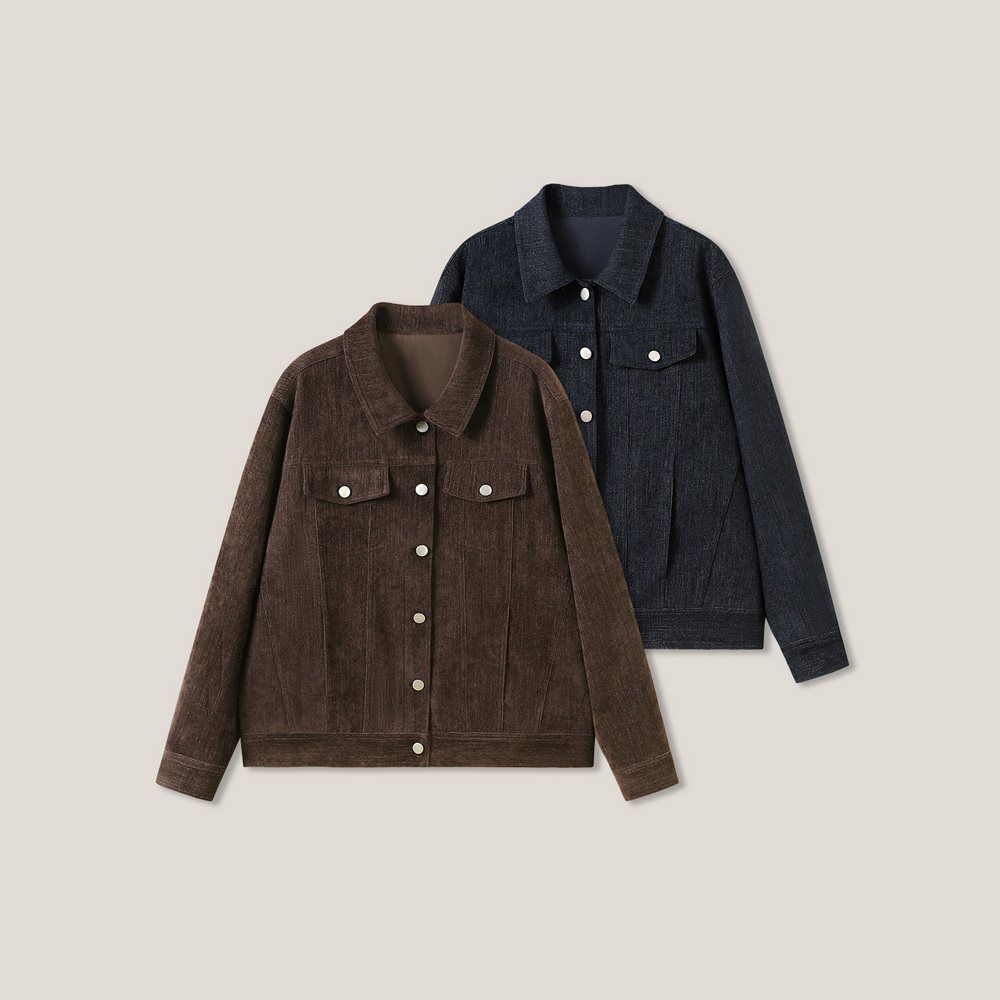 1-23F C  “深秋暖绒绒”  植绒磨毛正肩天丝梭织外套ss26419,女装/女士精品,短外套,淘宝优惠券,粉丝福利购,淘宝优惠卷