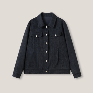 经典 深秋暖绒绒 植绒磨毛正肩天丝梭织外套ss26419 3.4F