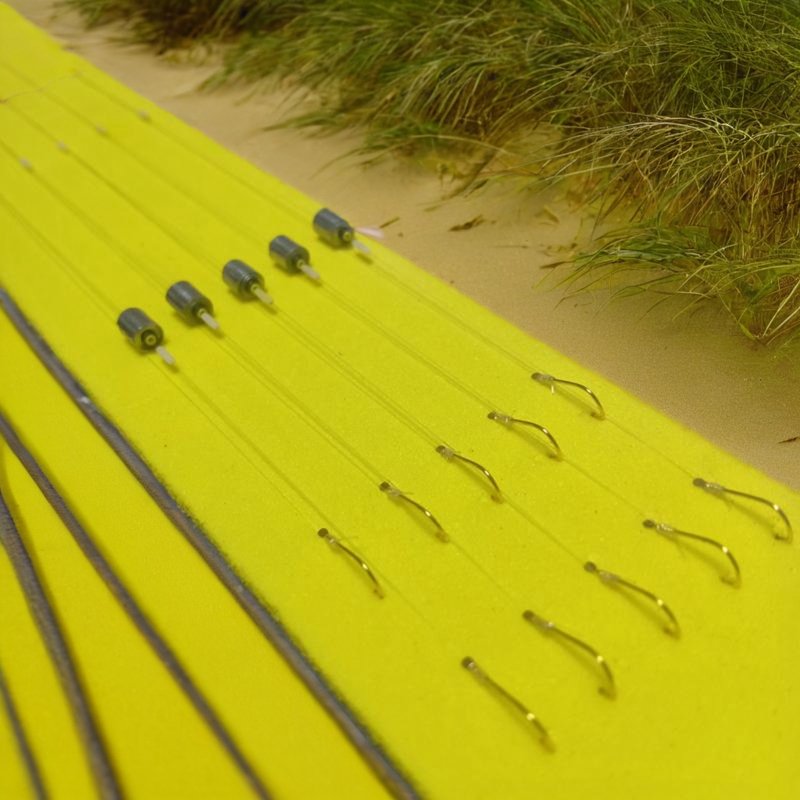 手工子线传统竞技野钓小毛双钩