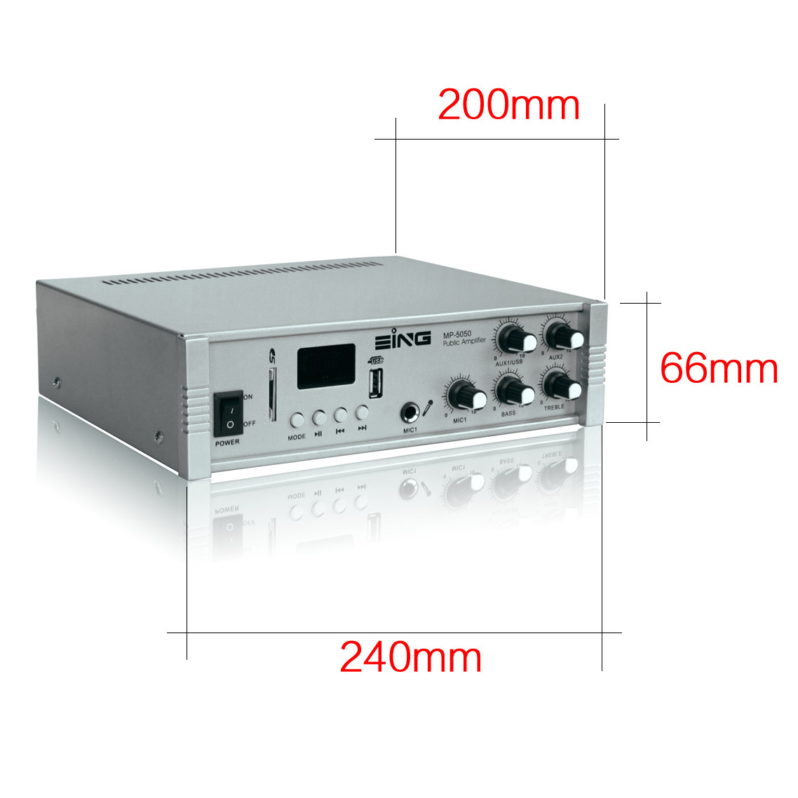 MP5050 USB定压功放定阻 背景音乐吊球 天花喇叭50W 家用小功放机