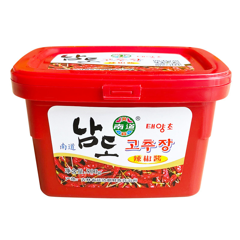 东北特产延边朝鲜族风味 南道辣椒酱500克甜辣韩式辣椒酱拌饭酱汤