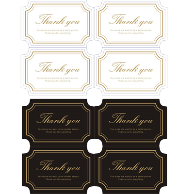 80贴/份方形thank you不干胶贴纸烘焙包装盒飞机盒装饰封口贴纸