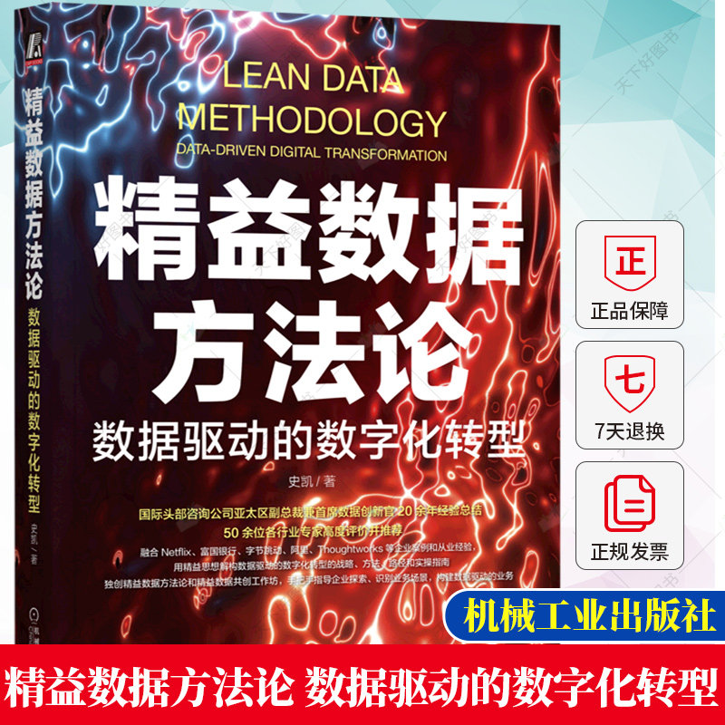 精益数据方法论 数据驱动的数字化转型史凯凯捷咨询全球副总裁20年经验总结精益思想企业管理框架战略 数据分析信息管理书籍