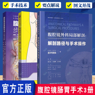 腹腔镜外科局部解剖图谱 3册 腹腔镜结直肠手术步骤详解 消化道癌安全腹腔镜手术技巧书 腹腔镜下胃肠手术入门 解剖路径与手术操作