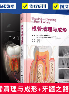 正版包邮 2册根管清理与成形+牙髓之路第11版 口腔科学书籍 医学类专业书籍 牙科牙髓治疗 根管治疗图谱 牙体牙髓病学 根管解剖