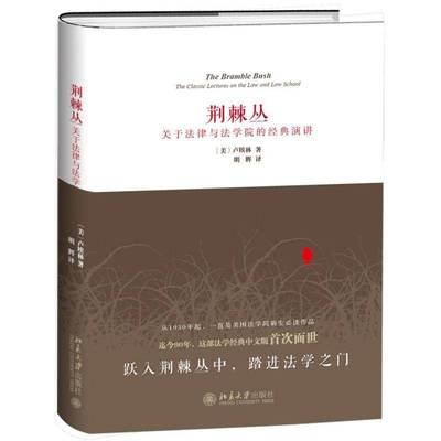 荆棘丛:关于法律与法学院的经典演讲:the classic lectures on the law and law school卢埃林 法学文集法律书籍