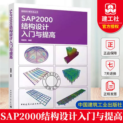 SAP2000结构设计入门与提高 配有视频扫码观看 结构设计新形态丛书 悬挑大雨篷结构计算分析高层混凝土网架结构弹塑性时程