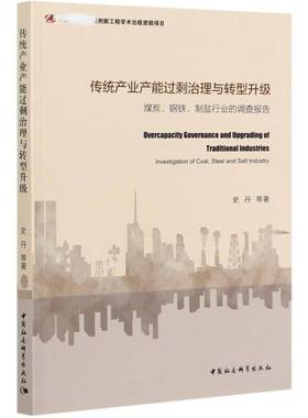 传统产业产能过剩治理与转型升级:煤炭、钢铁、制盐行业的调查报告:investig史丹普通大众传统产业工业企业生产过剩研究中经济书籍