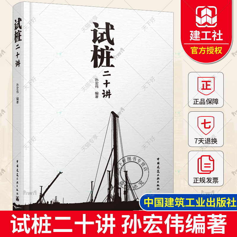 正版包邮 试桩二十讲  孙宏伟编著  中国建筑工业出版社 9787112296712