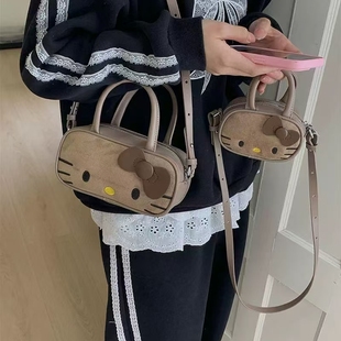 布丁哈鲁韩式 休闲小包包25D444 简约风朋克风拼色时尚