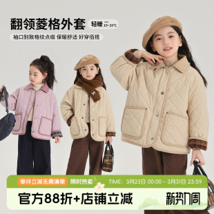 新款 女童棉服2026秋冬季 休闲儿童夹棉外套棉衣 冬装 布丁哈鲁童装