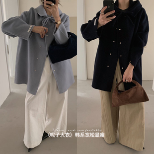 布丁哈鲁冬装上新女童短款外套2023秋冬季新款设计感韩系大衣