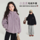 儿童百搭小金麦毛绒外套 女童棉服2026秋冬新款 布丁哈鲁冬装 童装
