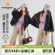 新款 上衣2026春季 儿童复古印花牛仔外套 女童童装 布丁哈鲁春装
