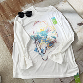 新款 女童上衣2026夏季 儿童洋气百搭长袖 薄款 布丁哈鲁童装 罩衫 夏装