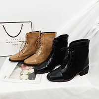 Giày khâu thời trang ESNS Martin Boots Back Zipper with Comfort Boots AAD03-3 - Giày ống boot nữ cao cổ