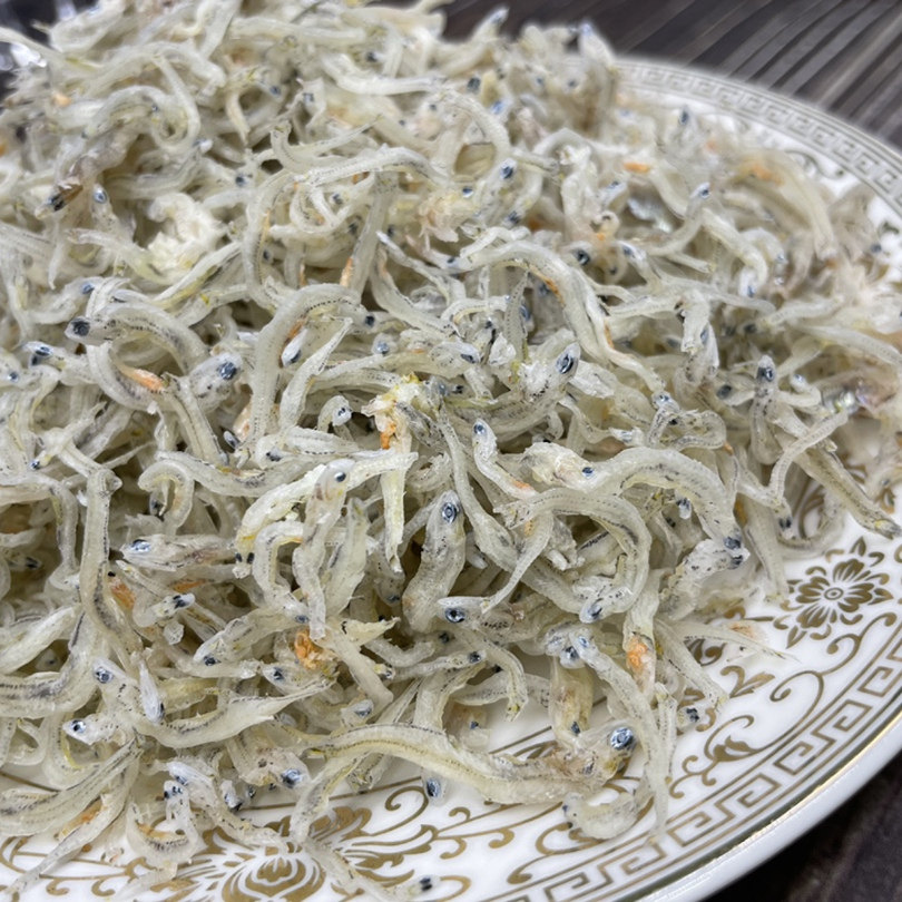 丁香鱼干淡晒无盐无添加即食零食东山岛海鲜干货特产天然丁香鱼干