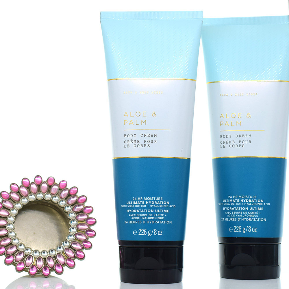 BBW芦荟棕榈香体肌肤滋润身体乳霜226G美国Bath&BodyWorks