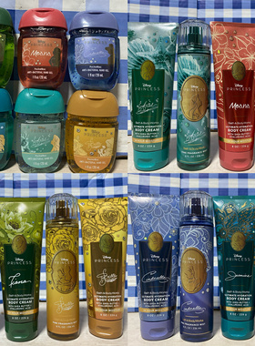 BBW迪士尼公主联名款灰姑娘身体乳霜香氛喷雾沐浴露bath&bodywork