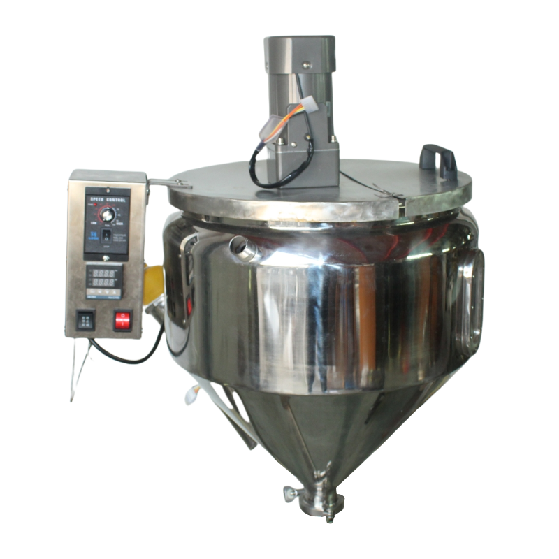 加热搅拌料斗灌装机立式料斗