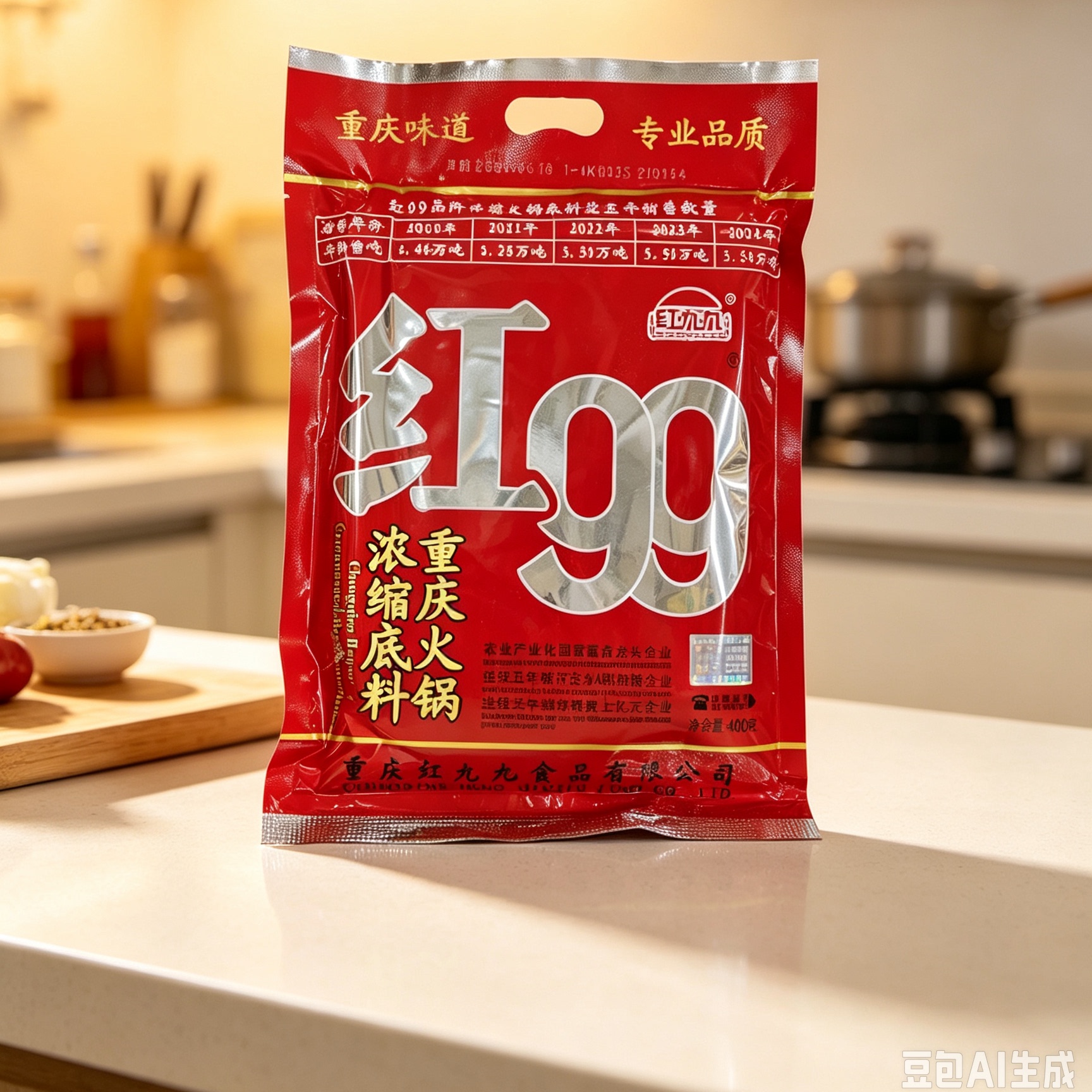 红九九火锅底料400g红99重庆火锅底料重庆红999火锅料串串冒菜料图片