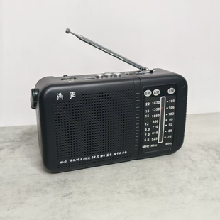 多媒体蓝牙收音机可充电可插卡优盘便捷式三波段老人听戏相声广播